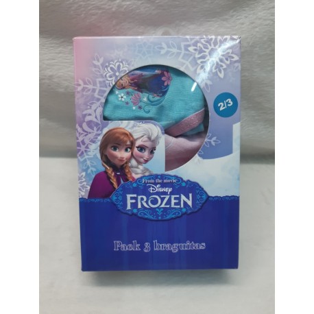 PACK DE 3 BRAGUITAS FROZEN PARA NIÑA