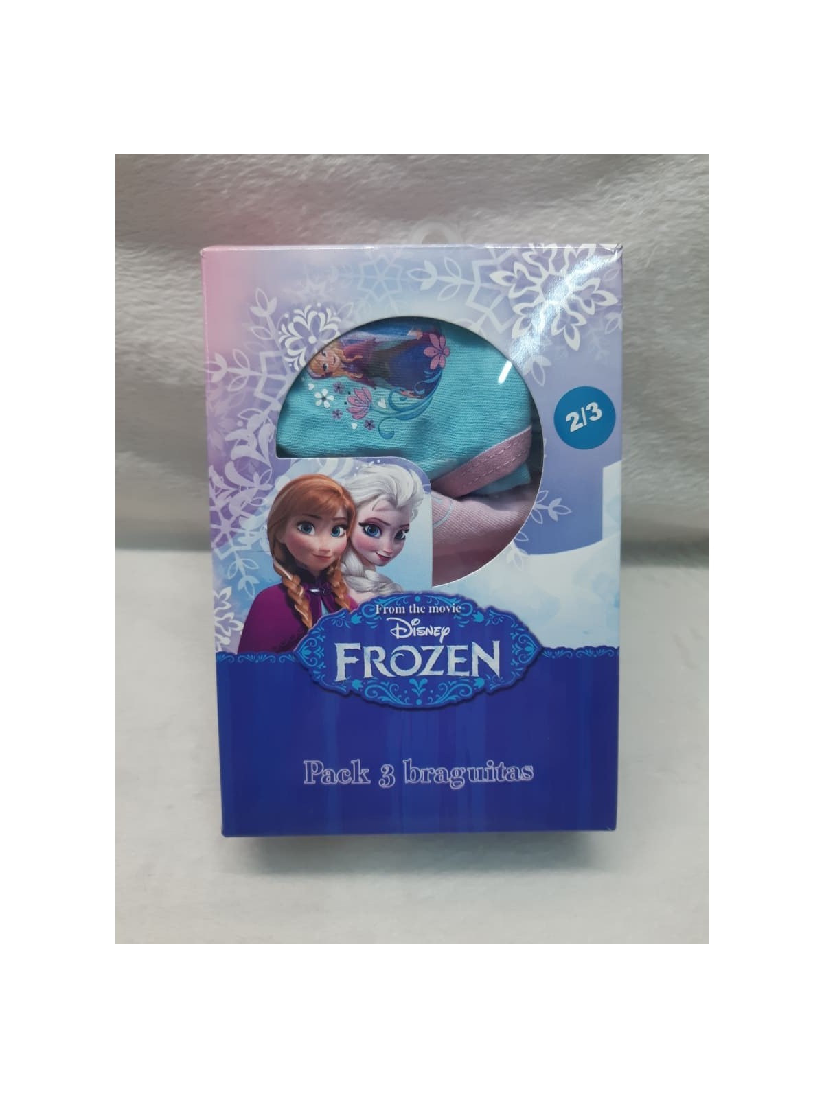 PACK DE 3 BRAGUITAS FROZEN PARA NIÑA