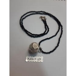 COLLAR ONIX Y PLATA