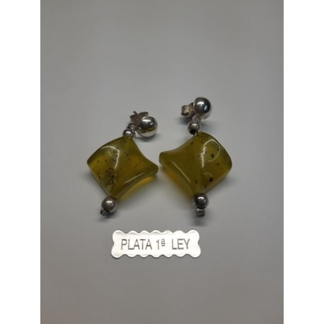 PENDIENTES PIEDRA SERPENTINA