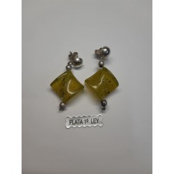 PENDIENTES PIEDRA SERPENTINA