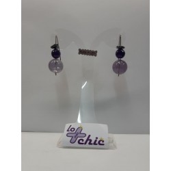 PENDIENTES DE PLATA Y CRISTAL